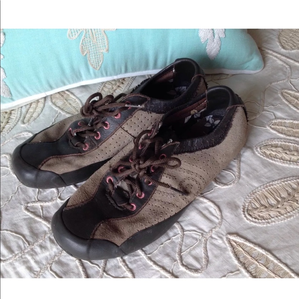 Teva 6 hiking climbing shoes sneakers leather rubber lace up outdoors sports